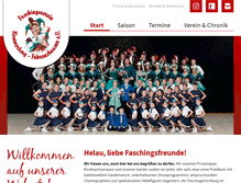 Tablet Screenshot of faschingsverein.de